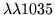 $\lambda\lambda1035$