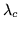 $\lambda _c$